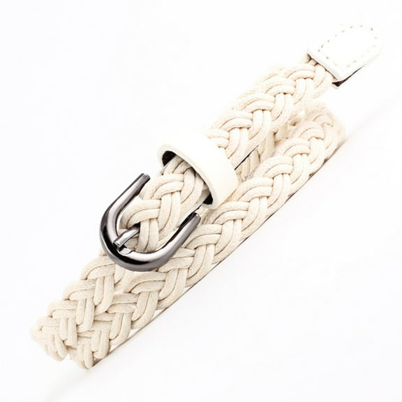GZWYHT Belts for Women,Western Belts Classic Vintage Wax Rope Clothing Braided Belt Women's Pin Buckle Fashion Dress Pants Hand Braided Women's Belt Leather Belt,Work Belt,Womens Belt Beige