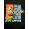 thumbnail image 2 of Minecraft Crafting Since Alpha Youth Black Long Sleeve Shirt-Large, 2 of 2