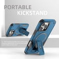 thumbnail image 2 of for iPhone 16e Phone Case with Adjustable Kickstand,Compatible with MagSafe Shockproof Anti-fall Bumper Cases Heavy-Duty Magnetic Protective Phone Case Cover for iPhone 16e,Darkblue, 2 of 7