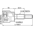 thumbnail image 2 of Febest OUTER CV JOINT REAR 20X56.8X38 # 2110-EXPLR OEM BB5Z-4K138-A, 2 of 2