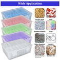 thumbnail image 4 of 14-Grid Clear Plastic Bead Organizer Set Pink, Craft Storage Box with Hinged Lids, Removable Inner Containers for Jewelry, Fishing, 6.5x5x2.36 Inch, By Preplabs, 4 of 9