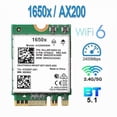 thumbnail image 2 of Pour Carte WiFi 1650X + AX200 3000Mbps 2.4G 5G 6+BT 5.1 pour Win11, 2 of 5