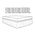 thumbnail image 5 of Pnellth Bed Skirt Silky Luxurious Wrap Around Bed Skirt Easy Fit Uniform Non-fading Ruffles Elastic Bed Skirt, 5 of 7
