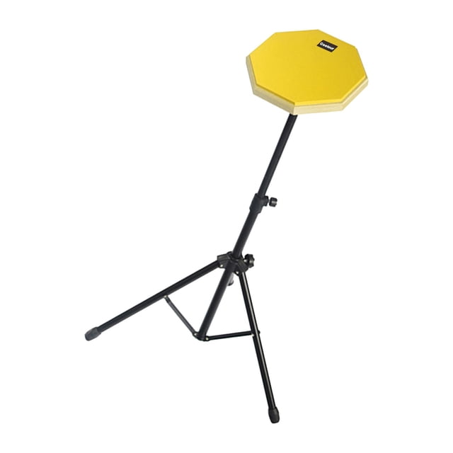 Juego de Soporte de Almohadilla de Tambor de Goma, Almohadillas de Práctica de Batería de Bolsa de Almacenamiento para Instrumentos de Percusión, Acce Amarillo Sunnimix Soporte de almohadilla de batería