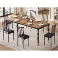 thumbnail image 1 of 78.8-Inch Rustic Farmhouse Dining Table for 6 – Long Wooden Rectangular Dining Table with Sturdy Legs for Large Families & Gatherings, 1 of 7