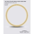thumbnail image 4 of Body Candy Body Candy Seamless Ring Nose Ring Hoop for Women 14k Real Gold Filled and 925 Silver Nose Piercing Jewelry Conch Helix Septum Hoops for Women 14k Real Gold Filled and 925 Silver, 4 of 4