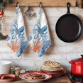 thumbnail image 6 of Coastal Blue Octopus Kitchen Towels Set of 4, Summer Nautical Marine Life Leaves Absorbent Dish Towels for Kitchen, Microfiber Hand Towel, Quick Drying Tea Towel for Cleaning Decorative Dishcloths, 6 of 7