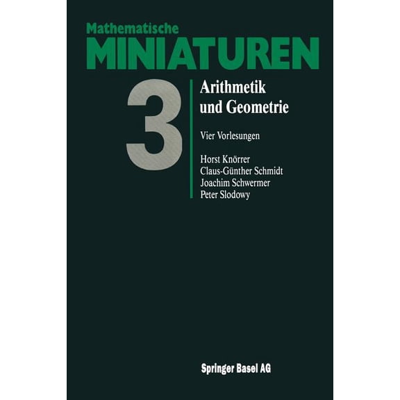 Mathematische Miniaturen Arithmetik Und Geometrie, Book 3, (Paperback)