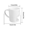 thumbnail image 3 of Wozhuo Ceramic Mug Biscuits Coffee Tea Mug Office Microwave Safe Gift, 3 of 9