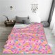 thumbnail image 5 of Balery Pink Donut Manta de Felpa Suave y Acogedora – Cobija de Franela Aterciopelada para Cama, Lavable y Cálida para Sofá, Mascotas, Transpirable-50"x40", 5 of 7