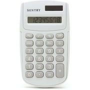 Sentry Dual Power Calculator, White