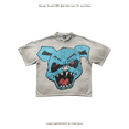 thumbnail image 3 of Camiseta holgada de algodón puro estilo hip-hop con cuello en V para parejas, de talla grande, para campus, de la serie de fútbol europeo y americano Y2K, 3 of 5