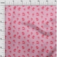 thumbnail image 3 of oneOone Viscose Chiffon Pink Fabric Beach Wave With Tree Fabric For Sewing Printed Craft Fabric By The Yard 42 Inch Wide, 3 of 4