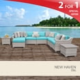 thumbnail image 2 of New Haven 9 Piece Outdoor Wicker Patio Furniture Set 09c, 2 of 7