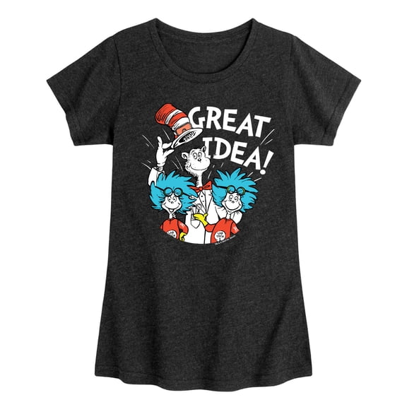 Cat in the Hat - Great Idea - Toddler And Youth Girls Short Sleeve Graphic T-Shirt