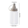 thumbnail image 3 of CuiLiyq 4 Pcs Mini Jam Squeeze Bottle Jar, Sauce Seasoning Box with Lid, Squeeze Bottle Portable Kitchen Easy Clean Spices Storage Container (Gray), 3 of 6