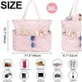 thumbnail image 3 of Bolsas impermeables de playa y piscina para mujer y mujer, extragrandes, bolsa de mano para gimnasio con compartimento húmedo para viajes de fin de semana, 3 of 7