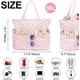 thumbnail image 3 of Bolsas impermeables de playa y piscina para mujer y mujer, extragrandes, bolsa de mano para gimnasio con compartimento húmedo para viajes de fin de semana, 3 of 7