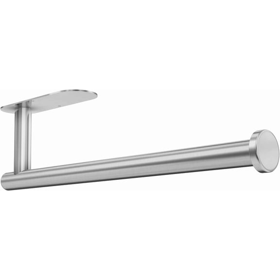 AM Paper Towel Holder Under Cabinet for Kitchen, Adhesive Paper Towel Holder Wall Mount, SUS304 Stainless Steel 13 inch(1,Silver)