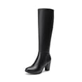 thumbnail image 1 of Bota DREAM PAIRS Negra con Tacón Grueso Alto hasta la Rodilla Talla 9, 1 of 9