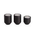 thumbnail image 2 of Set de 3 portavelas Suari - Negro Weik Contemporaneo, 2 of 5