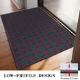 thumbnail image 3 of Green and Pink Checkered Pattern Washable Non Slip Indoor Door Mat, Decorative Entry Rug for Entrance, Bedroom, Kitchen, Bathroom, 20"x32", 3 of 6