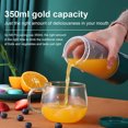 thumbnail image 3 of Plastic Blender Portable USB Charging Stainless Steel Slicer Squeezer Mixer 3.7V 350ML Juicer Home Canteen Squeezer Mixing Machine Pink, 3 of 6