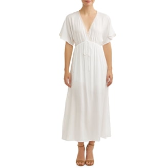 sachin and babi light blue dress Free People Women's Wedgewood Embroidered Long Puff Sleeve Midi Dress Ivory  Medium US