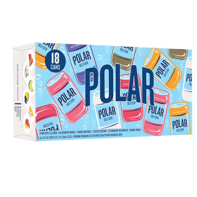 Polar Seltzer Variety Pack, 12 fl oz, 18 Cans photo 3