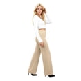 thumbnail image 4 of Yoga Dress Pants for Women High Waisted Stretchy Comfy Work Pants Business Casual Office Yoga Pant with Pockets Khaki L, 4 of 6