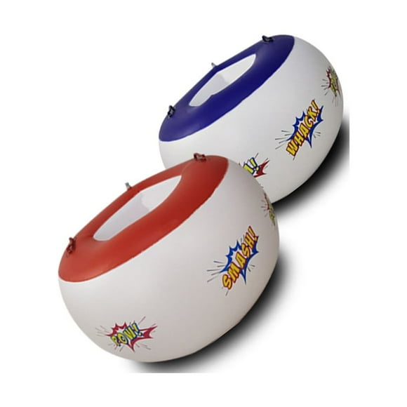 Thinsony 2 Pieces Inflatable Bumper Ball Playing Body Bubble Workmanship Vacation Holiday Interactive Toy Reusable Gift
