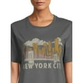 thumbnail image 4 of Time And Tru Women's Graphic Tee with Short Sleeves, 4 of 5
