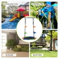 thumbnail image 3 of 40" Kids Tree Swing, Round Platform Rope Swing for Backyard Playground Hold up 220 lb, 3 of 8