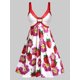thumbnail image 1 of Vestido Talla Extra Estampado Floral Fresa Rosegal  Vestidos Estampados Tallas Grandes, 1 of 5