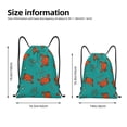 thumbnail image 2 of Fotbe Colorful Crab Bolsa Mochila con Cordón Estampada, Bolsa de Gimnasio Deportiva, Bolsa Cinch, Bolsa con Cordón para Hombres y Mujeres-Medium, 2 of 6