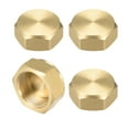 thumbnail image 1 of Tapón de conector de extremo de cabeza hexagonal de latón hembra 1.0 Unique Bargains 4 pcs M18, 1 of 5