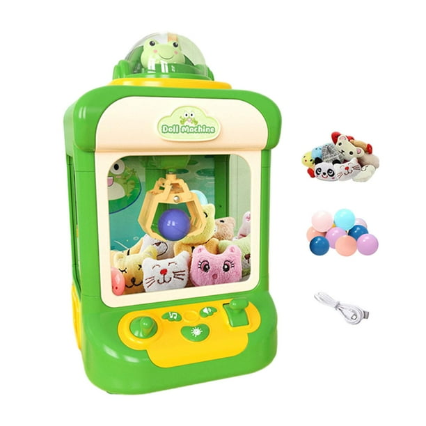 Mini máquina expendedora de garra, máquina de juego de garra electrónica, juego de garra de cápsula de para niñas y niños