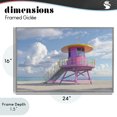 thumbnail image 4 of Stupell Industries Coastal Miami Beach Tower in Pink Gray Framed Giclee Art, 24 x 16, by Creative Studio, 4 of 8