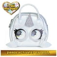thumbnail image 3 of Purse Pets Micros, Narwow Narwhal with Eye Roll Feature, 3 of 10
