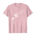 thumbnail image 1 of Nouveaux et Tendances T-Shirts Graphiques Uooqdmx pour Femmes, Hauts Floraux pour Femmes, Mode Plage pour Femmes, Mignons Col Rond Tournesol Graphique Décontracté Imprimé, Hauts de Printemps pour Femmes 2025, Rose TTG, 1 of 3