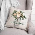thumbnail image 3 of Creative Products Welcome Jar of Flowers 18x18 Spun Poly Pillow, 3 of 3