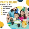 thumbnail image 4 of JJEAN-Party Solids 12 Oz Black Plastic Cups For Party Supplies 50 Pack | Black Disposable Cups Plastic | Disposable Drinkware For Parties, Events & Everyday, 4 of 4