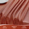 thumbnail image 5 of Softalker Tablecloth Rectangle, Decorative Faux Linen Table Cloths, Waterproof & Stain Resistant Wipeable Table Cover for Kitchen, Dining, Party Decor, & Outdoor Use (Rust, 52 x 70 inch), 5 of 6