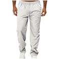 thumbnail image 3 of Men Relaxed Cargo Joggers Multi-Pocket Work Pants Elastic Waist Drawstring Loose Fit Cargo Pants Quick Dry Lightweight Breathable Stretchy Casual Daily Outdoor Hiking Athletic, 3 of 9