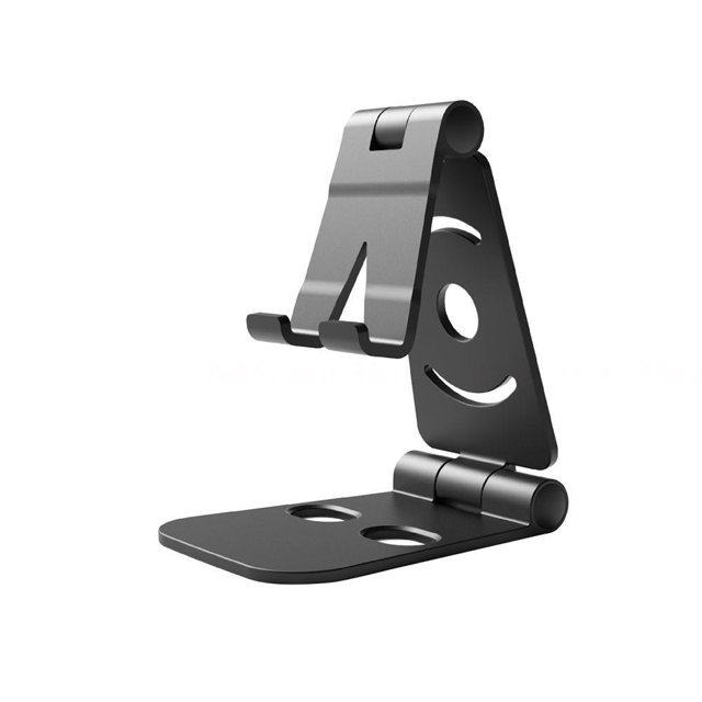 Support de Tablette Pliable Multifonctionnel Réglable Créatif Antidérapant Support de Téléphone Portable Universel pour Bureau pour Tablette et Téléphone Intelligent Multi-Angle Portable (Noir)
