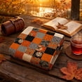 thumbnail image 5 of 27.6x39in Vintage Patchwork Halloween Flannel Throw Blanket,Fall Harvest Halloween Decorations,Soft Printed Decorative Blanket, Indoor Outdoor Farmhouse Sofa Couch Bed Living Room Holiday Decor Throw, 5 of 8