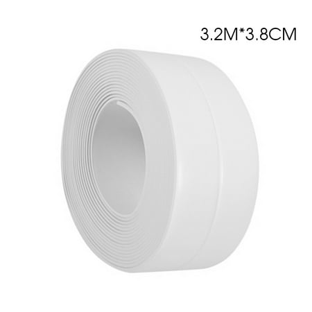 3.2m*38mm White Bath and Shower Self Adhesive Caulk Strip, Tub and Wall Sealing Tape Caulk Bathtub (Best Ide For Grails)