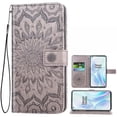 thumbnail image 1 of Case for Oneplus 8 Wallet Case Leather Premium PU Embossed Design Magnetic Closure Protective Cover with Card Slots for Oneplus 8, Black, 1 of 5
