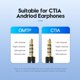 thumbnail image 4 of Cable de Audio Vention 3.5mm Mic/audio A Auxiliar Audifono 30cm, 4 of 9