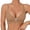 Beige, variant on Wireless Seamless Jelly Bra for Women JIANLAI Women's Wirefree V Neck Seamless Everyday Bra, Adjustable Thin Straps Padded Invisible Basic Bralette